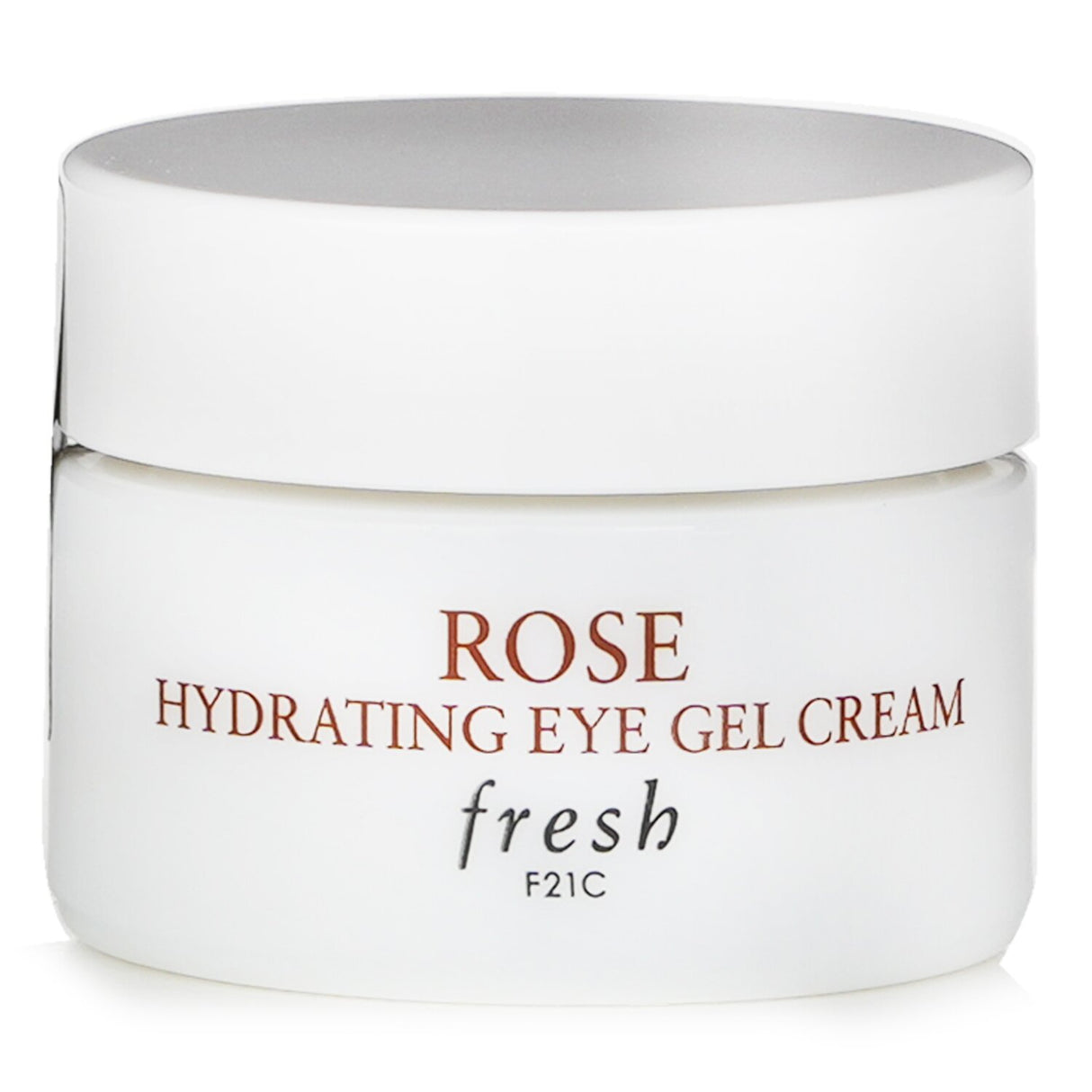 Fresh Rose Hydrating Eye Gel Cream in 15ml offers cooling hydration with rosewater, calming cucumber, and antioxidant-rich golden root.