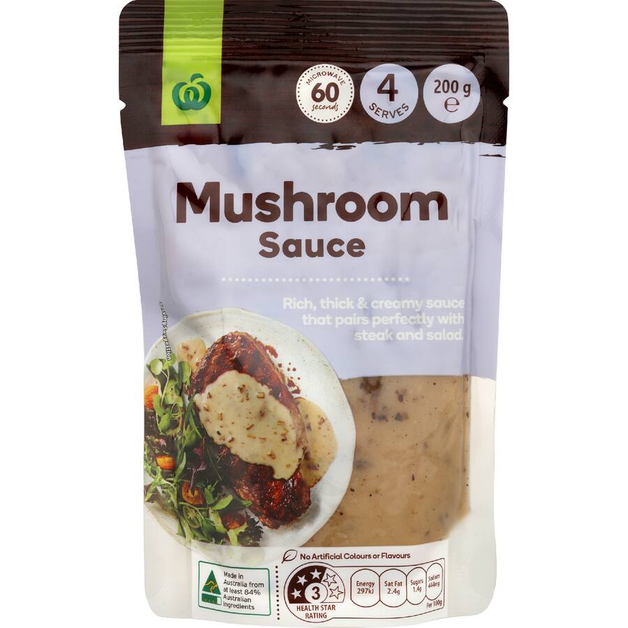 Woolworths Sauce Mushroom - 200g