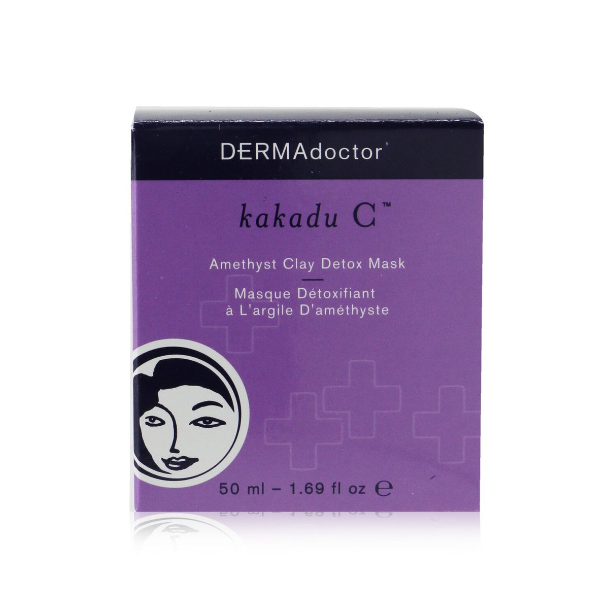 Luxurious 50ml detox mask with amethyst clay, Vitamin C, and Kakadu Plum for a radiant, purified complexion.