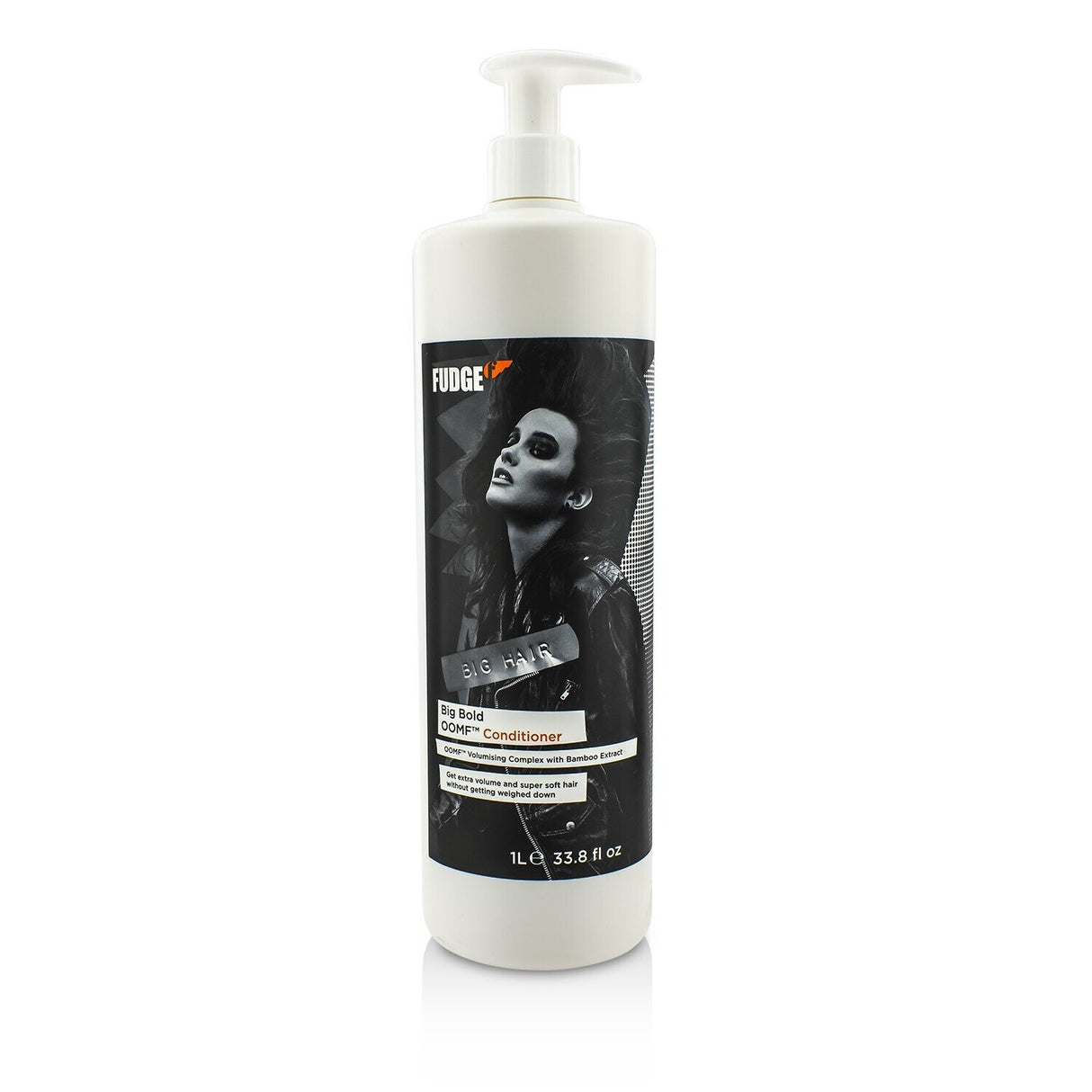 Fudge Big Bold OOMF Conditioner, 1000ml, enhances fine hair with volume, moisture, and protection against damage.
