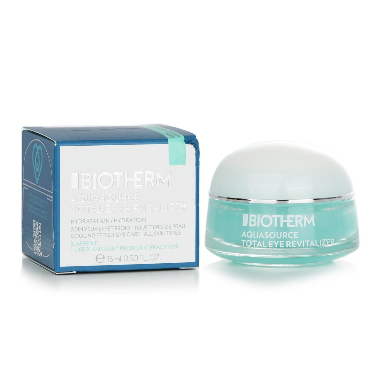 Lightweight eye treatment by Biotherm to reduce puffiness and dark circles, enriched with Caffeine and Sakura Leaf Extract.