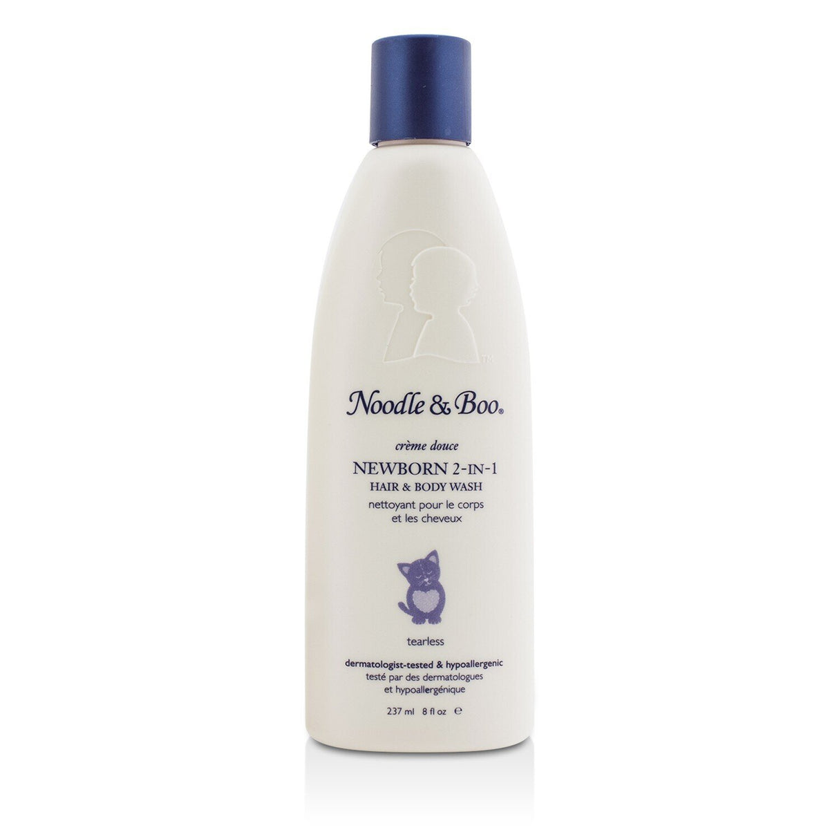 Noodle & Boo Newborn 2-in-1 Hair & Body Wash, 237ml, gentle, soap-free, tearless, hydrates sensitive skin and hair.