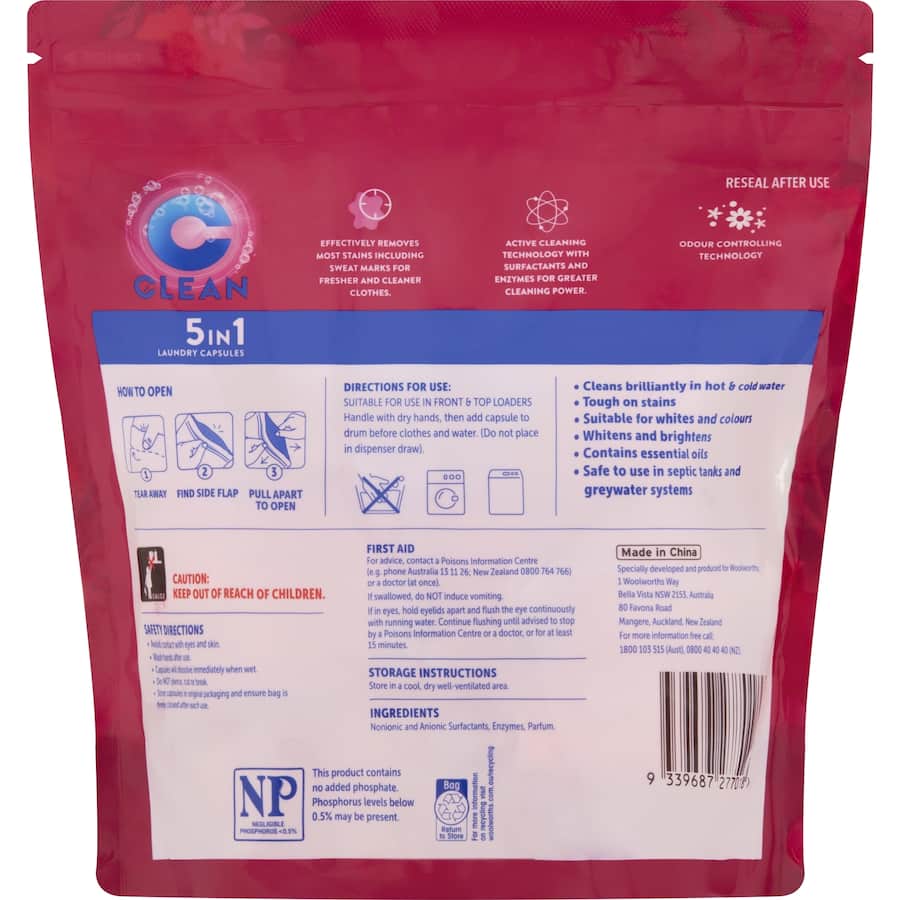 Clean Laundry Capsules Tropical 30pack