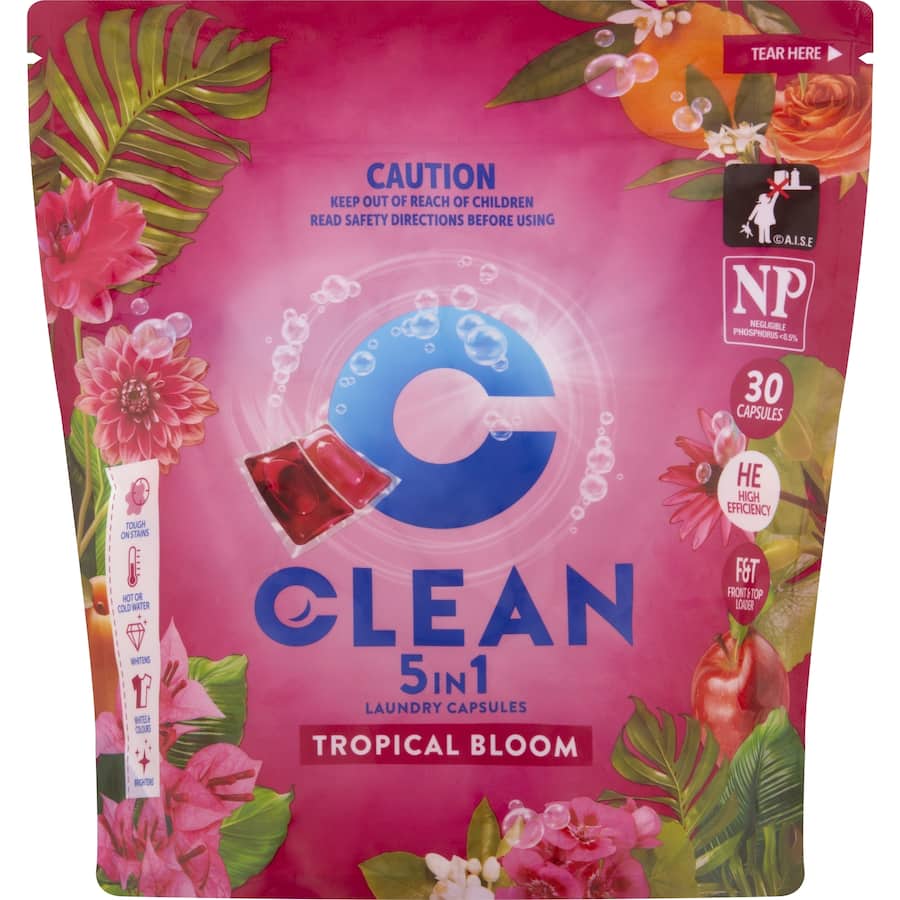 Clean Laundry Capsules Tropical 30pack