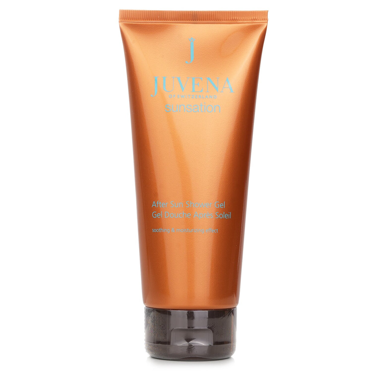 Juvena Sunsation After Sun Shower Gel in a 200ml bottle, designed to cleanse and hydrate sun-exposed skin with aloe vera.
