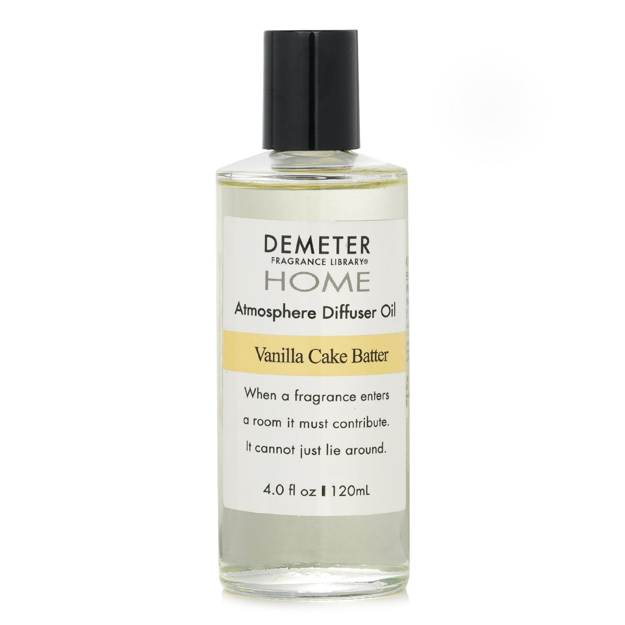 Warm vanilla cake batter diffuser oil in a 120ml bottle, perfect for creating a cozy atmosphere in any room.