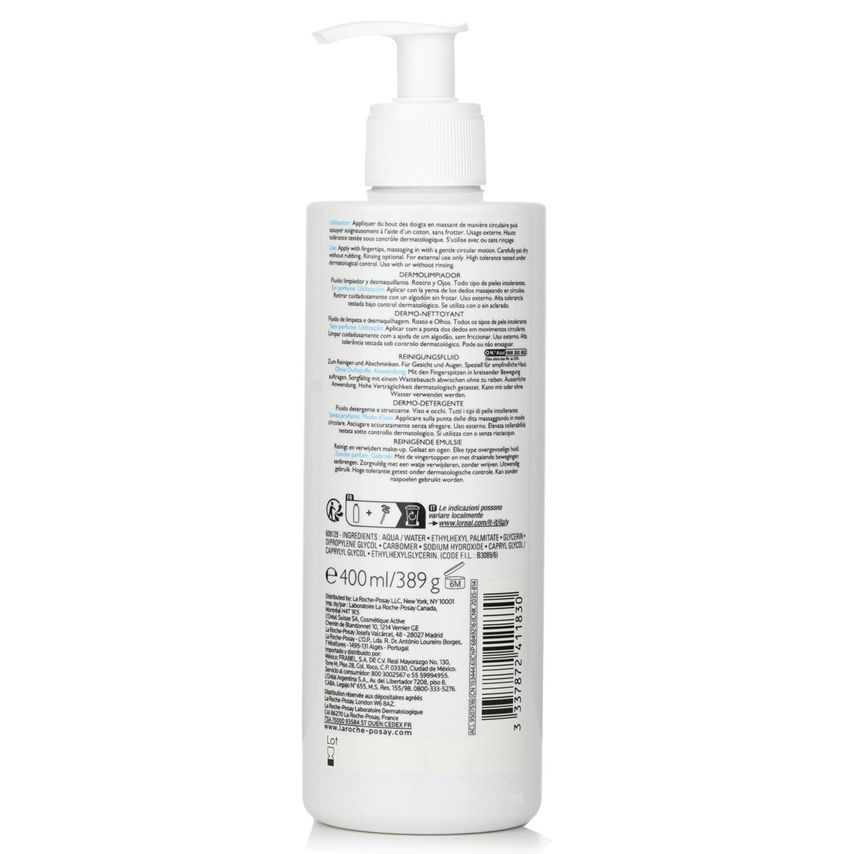 La Roche Posay - Toleriane Dermo-Cleanser (Face and Eyes Make-Up Removal Fluid)