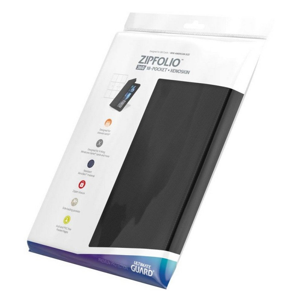 Ultimate Guard: Portfolio - 9-Pocket Mini American XenoSkin ZipFolio - Black