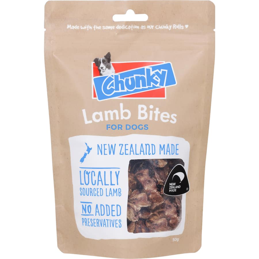 Superior Chunky Dog Treats Chunky Lamb Bites Pouch 50g