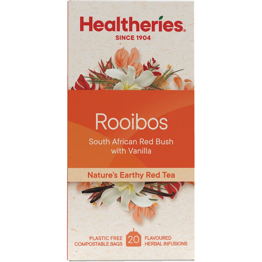 Healtheries Herbal Tea Rooibos Vanilla Bags 20pack