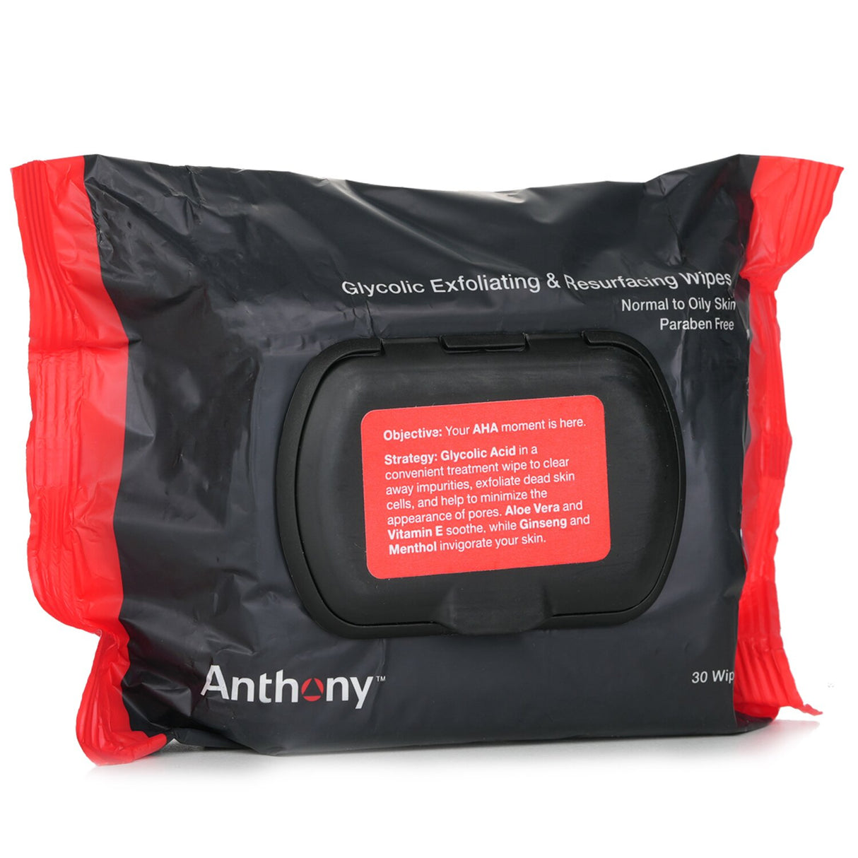 Anthony - Logistics For Men Glycolic Exfoliating & Resurfacing Wipes - 30wipes