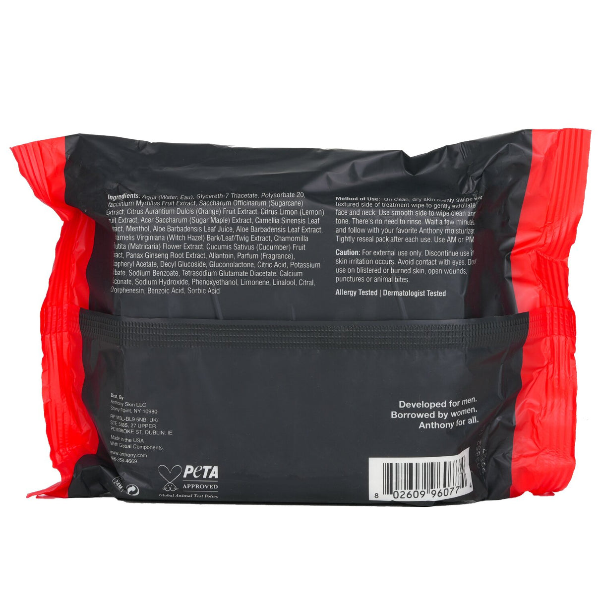 Anthony - Logistics For Men Glycolic Exfoliating & Resurfacing Wipes - 30wipes