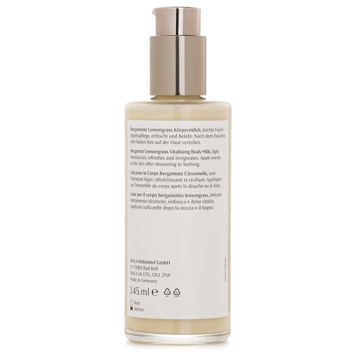 Dr. Hauschka Lemon Lemongrass Vitalizing Body Milk 145ml/4.9oz