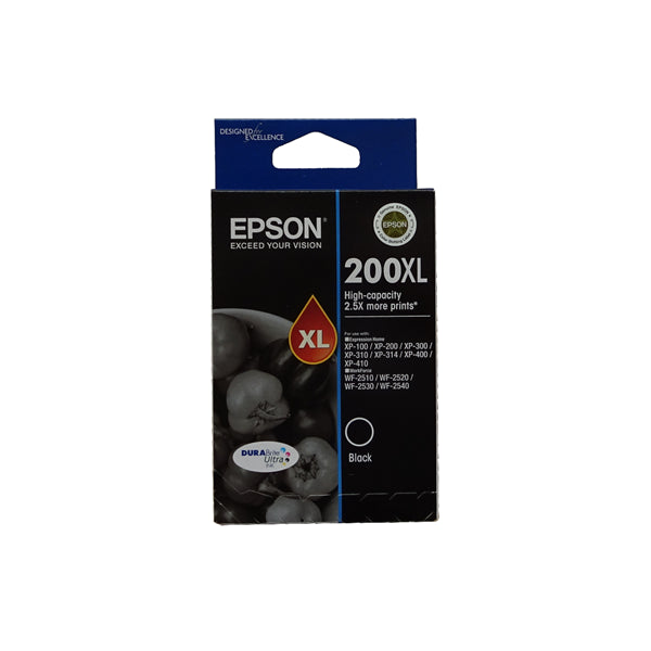 Epson 200XL Black High Yield Ink Cartridge
