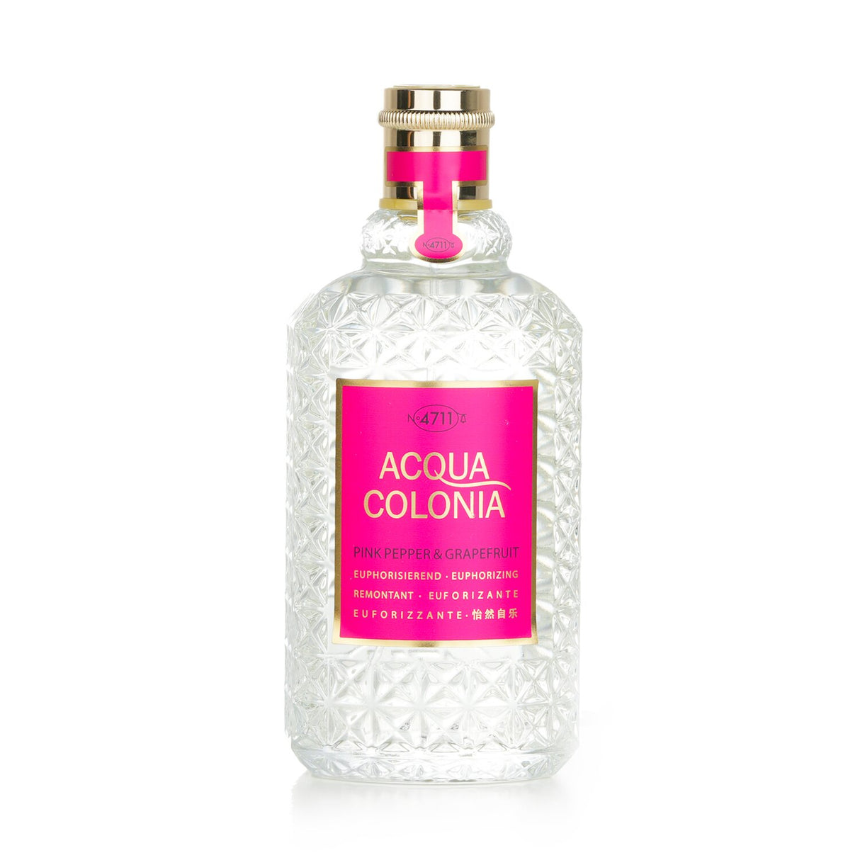 A 170ml bottle of 4711 Acqua Colonia Pink Pepper & Grapefruit Eau De Cologne, featuring a fresh, spicy scent for all.