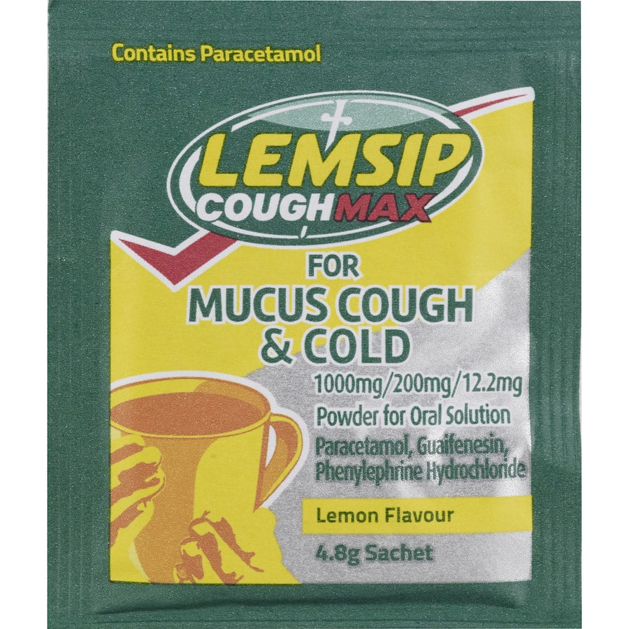 Lemsip Cough Max Cough & Cold Hot Drink Menthol Sachets 10pack