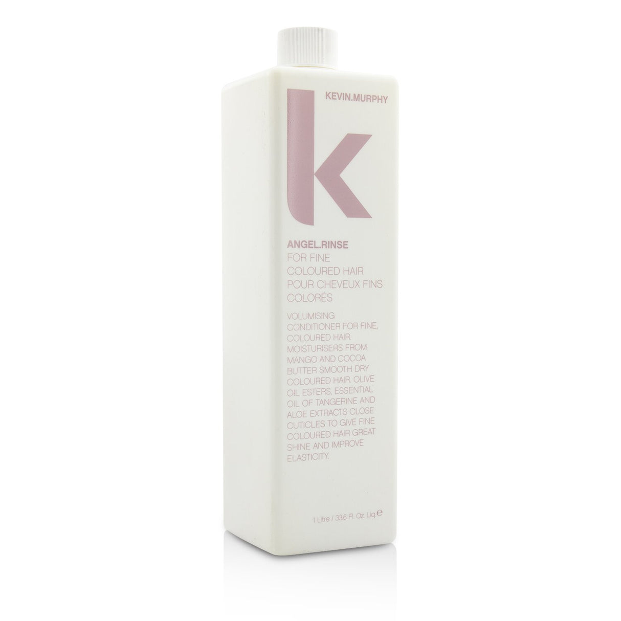 Lightweight volumizing conditioner for fine, colored hair, enhancing shine, elasticity, and manageability without heaviness.