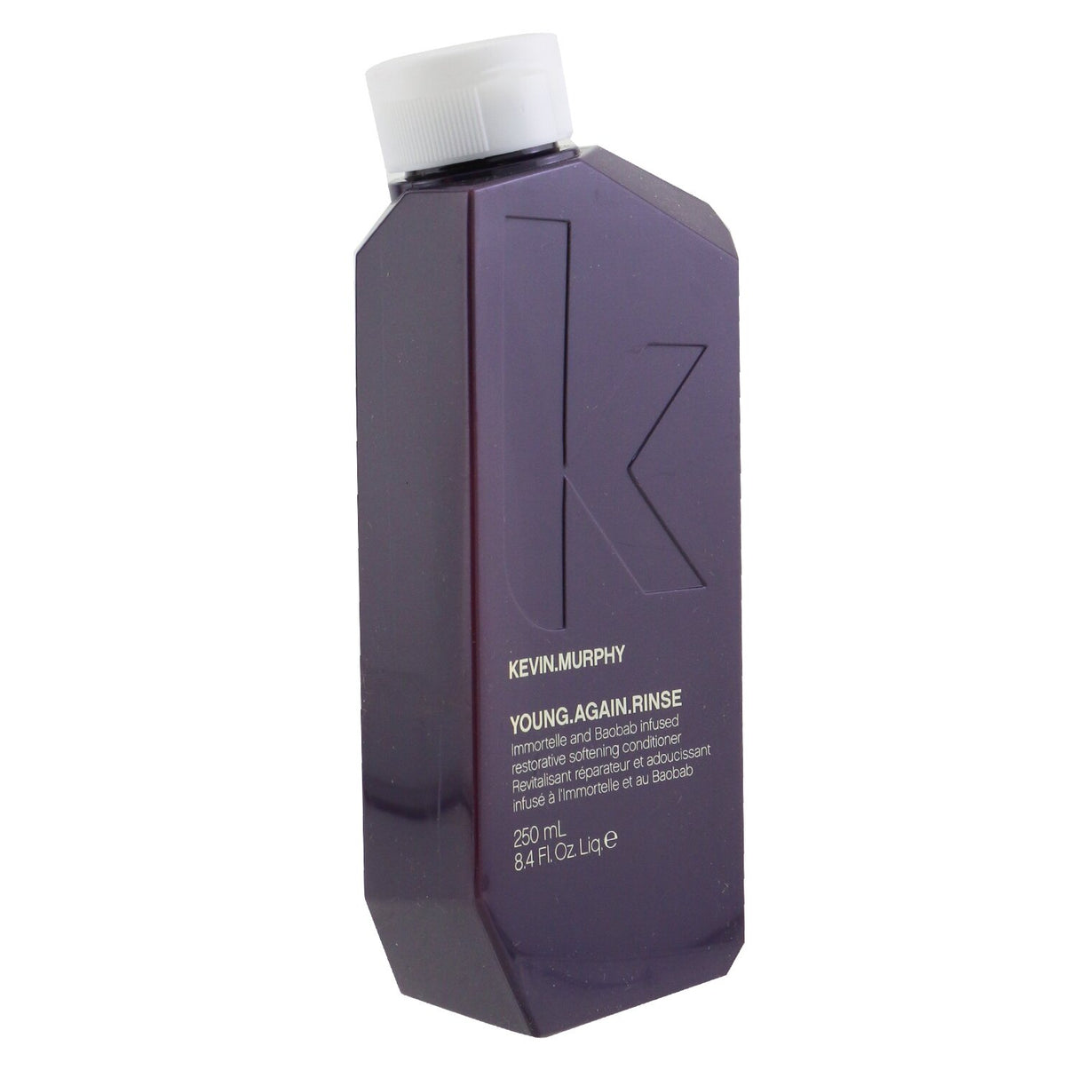 Kevin.Murphy Young.Again.Rinse, a restorative conditioner for dry, brittle hair with Baobab, Mango Oil, and Vitamin C for vibrant locks.