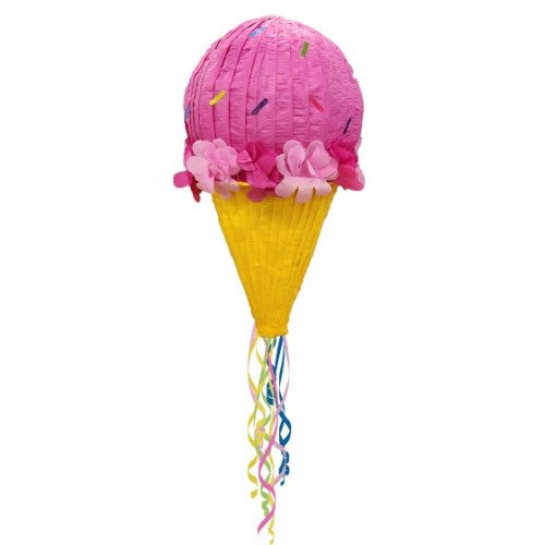 Ice Cream Cone 3D Shape Pull String Pinata