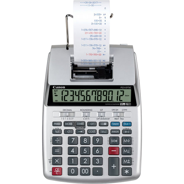 Canon P23DTSCII 12 Digit 2 Colour Print Calculator