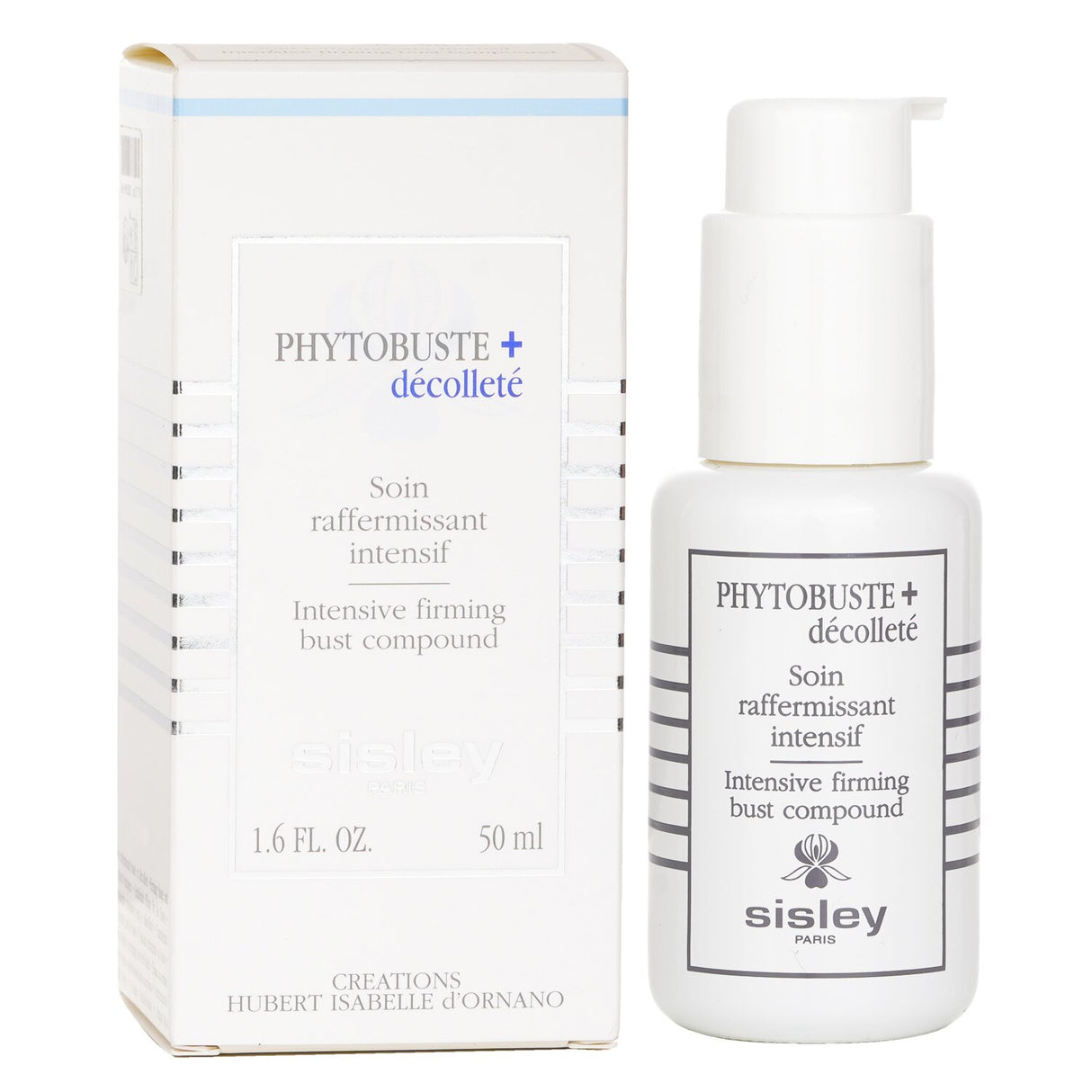 Intensive firming bust compound in 50ml, enriched with Oat Seed and Phyto-Complex for smooth, hydrated, and toned skin.