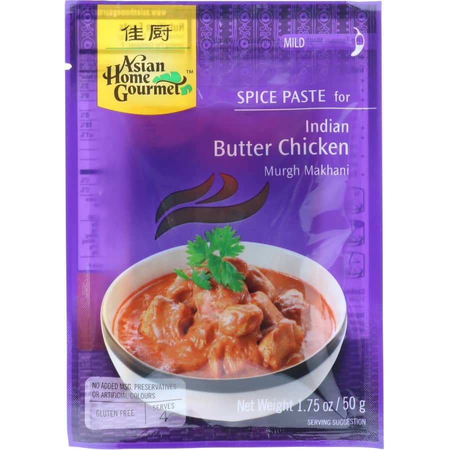 Asian Home Gourmet Spice Paste Butter Chicken Murgh Makhari Sachet 50g