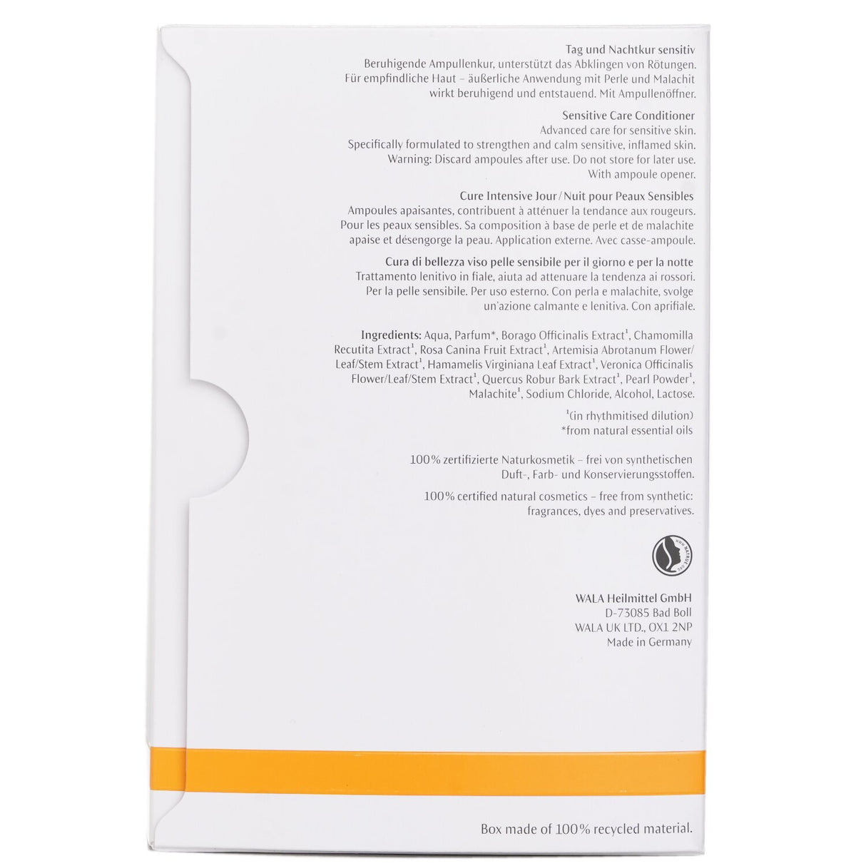 Dr. Hauschka Sensitive Care Conditioner (For Sensitive Skin) 50 Ampules