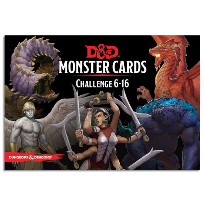 Dungeons & Dragons Spellbook Cards Monster Challenge Deck 6 - 16 - 74 Cards