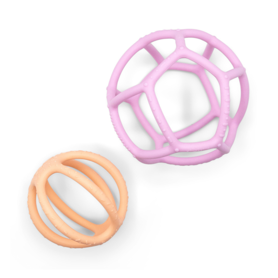 Sensory Ball & Fidget Ball 2pk - Bubblegum & Peach - Jellystone