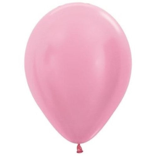 Sempertex 30cm Satin Pearl Pink Latex Balloons - Pack of 50