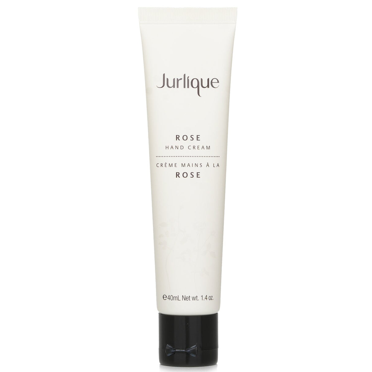 Luxurious Jurlique Rose Hand Cream in 40ml, enriched with Rose Essential Oil for soft, nourished, and fragrant hands.