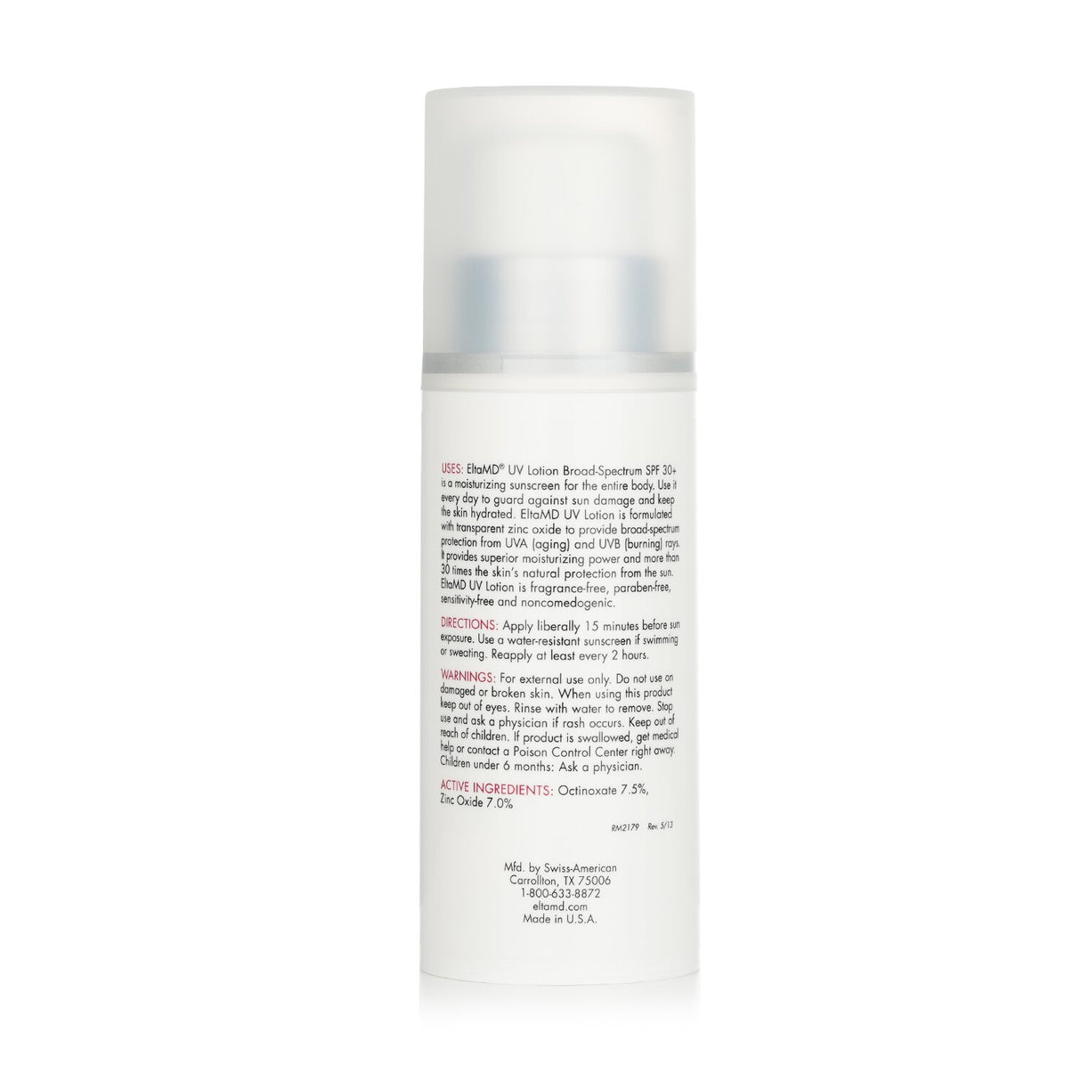 EltaMD UV Lotion Full-Body Sunscreen SPF 30 198g/7oz