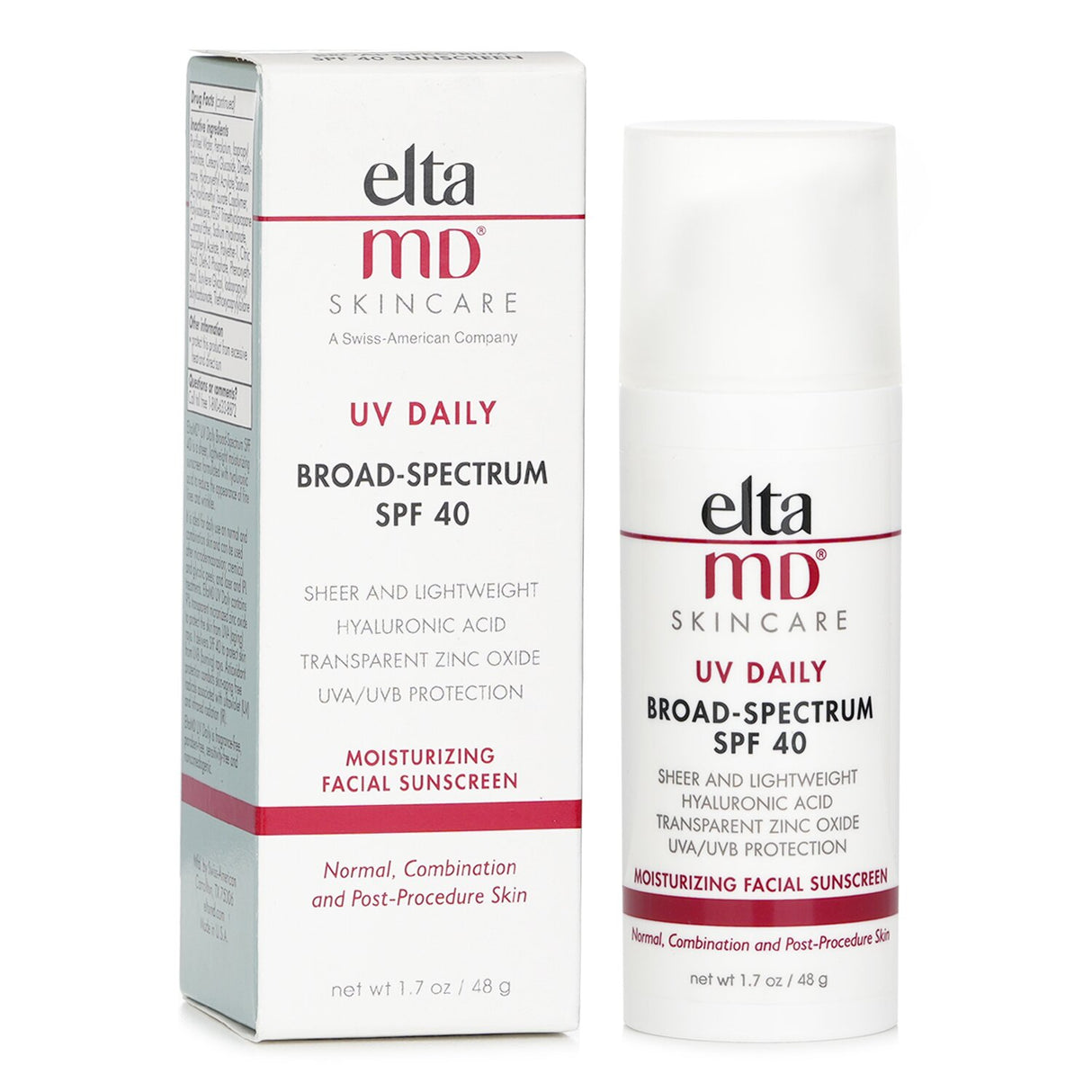 EltaMD - UV Daily Moisturizing Facial Sunscreen SPF 40 -(Packaging Random Pick)
