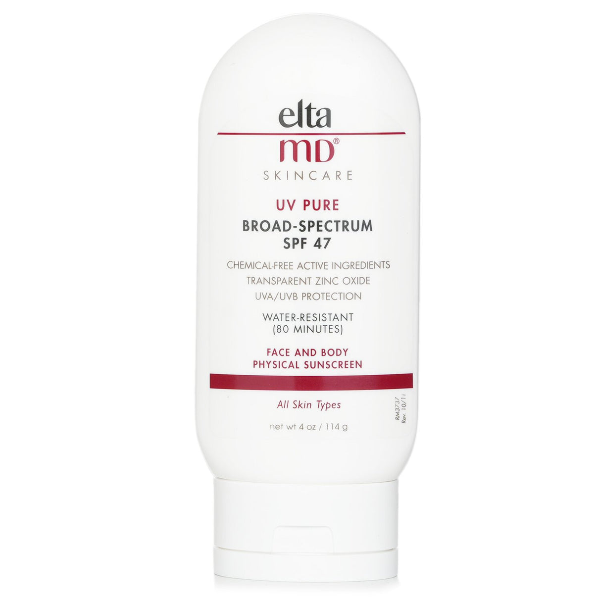 EltaMD - UV Pure Water-Resistant Face & Body Physical Sunscreen SPF 47 - 114g/4