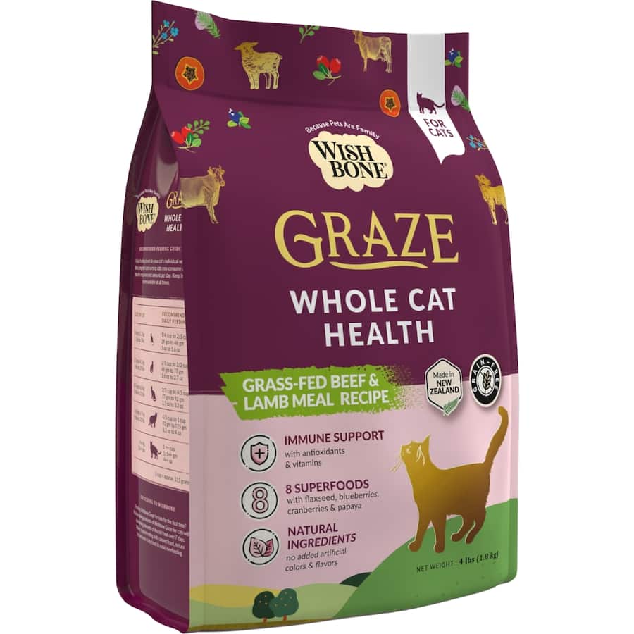 Wishbone Dry Cat Food Graze Bag 1.8kg