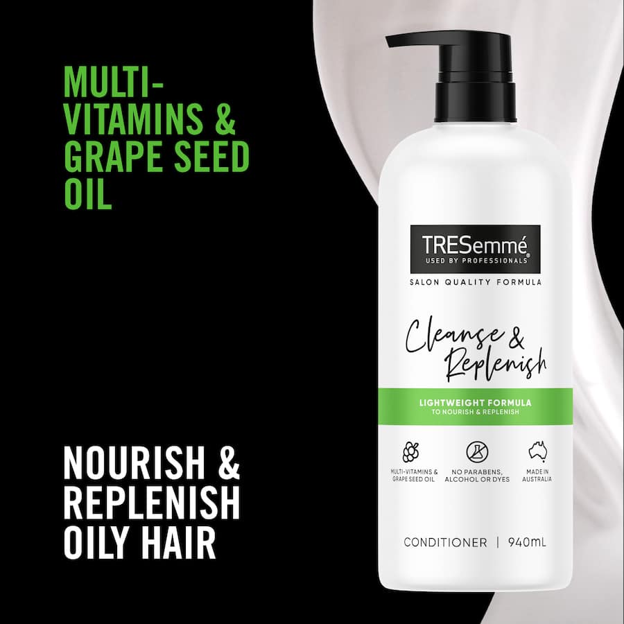Tresemme Cleanse & Replenish Conditioner With Grape Seed Oil 940mL