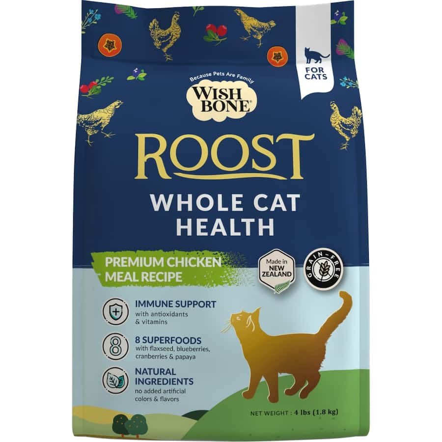 Wishbone Dry Cat Food Roost Bag 1.8kg