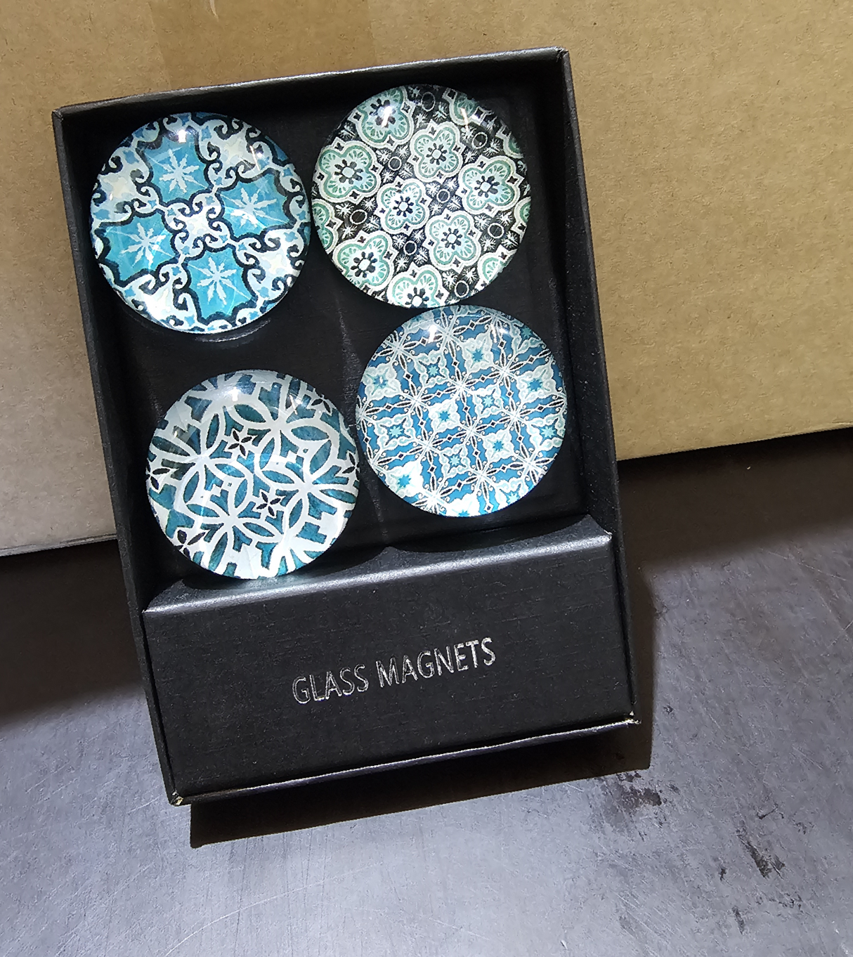 Glass Magnets Set 4