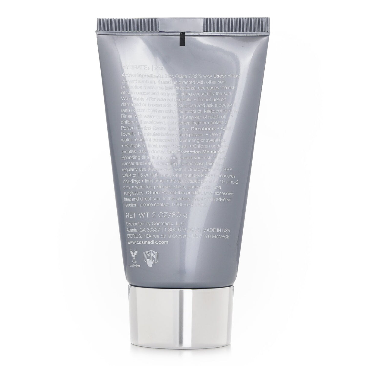 CosMedix Hydrate + Moisturizing Sunscreen SPF 17 60g/2oz