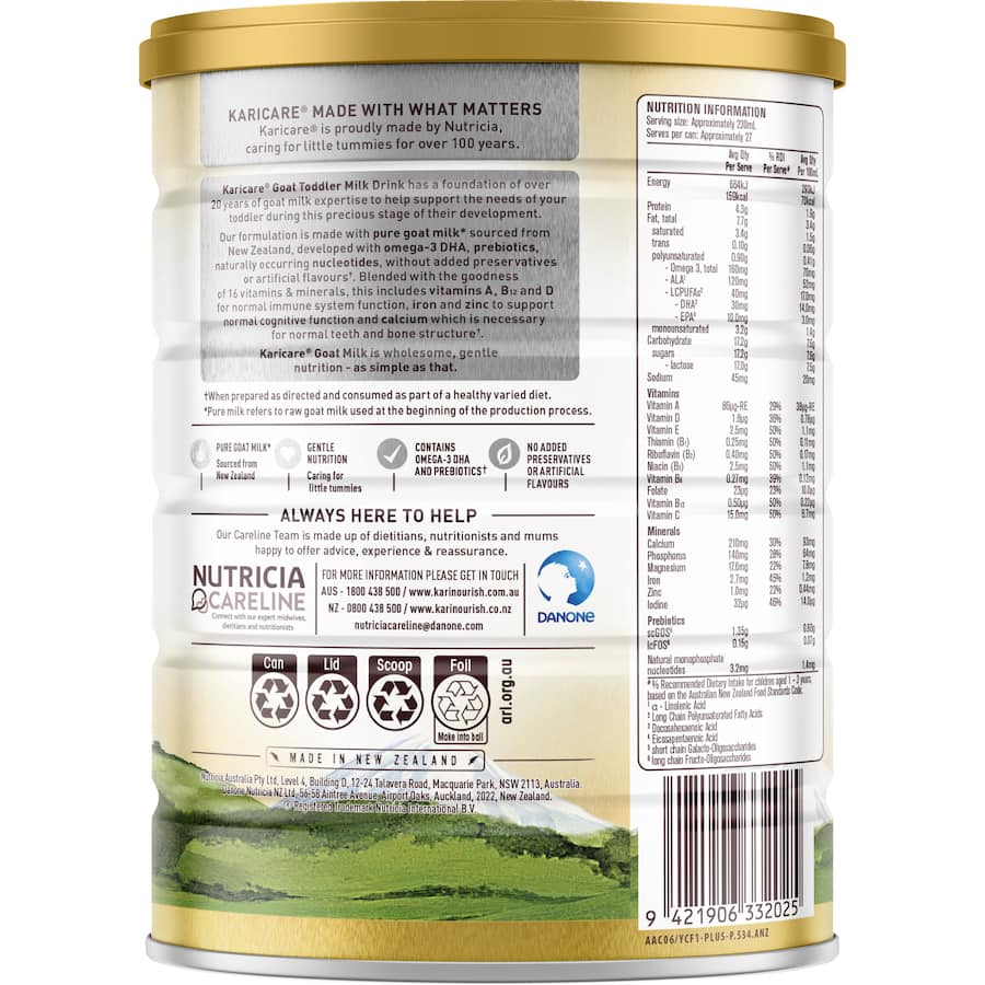 Karicare Goat Milk 3 Toddler Milk Drink From 12+ Months 900g