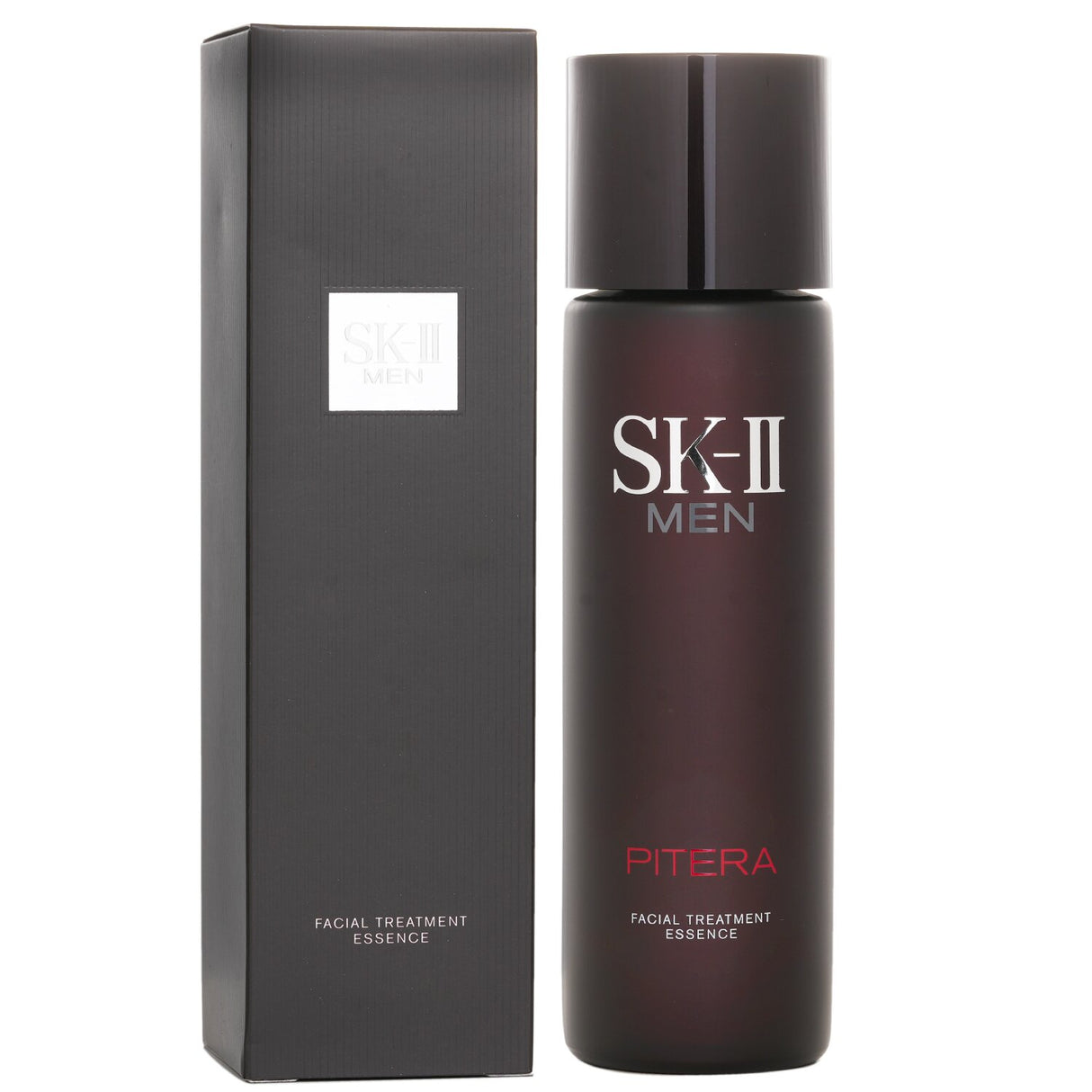 SK II Facial Treatment Essence for Men, 230ml, revitalizes, hydrates, and promotes an even-toned complexion with 90% Pitera.