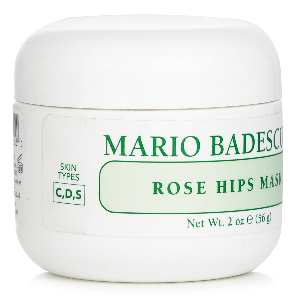 Mario Badescu Rose Hips Mask in 5oz, enriched with Kaolin clay and Rose Hips Oil for glowing, hydrated skin.