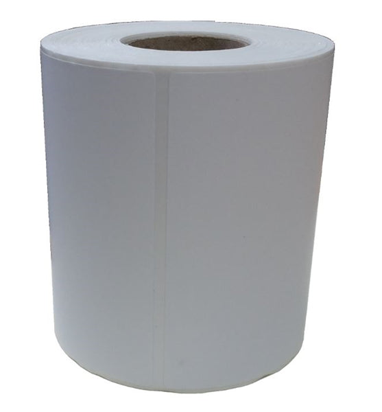 High-quality thermal direct labels, 101x149mm, permanent adhesive, 250 per roll, ideal for barcoding and pricing.