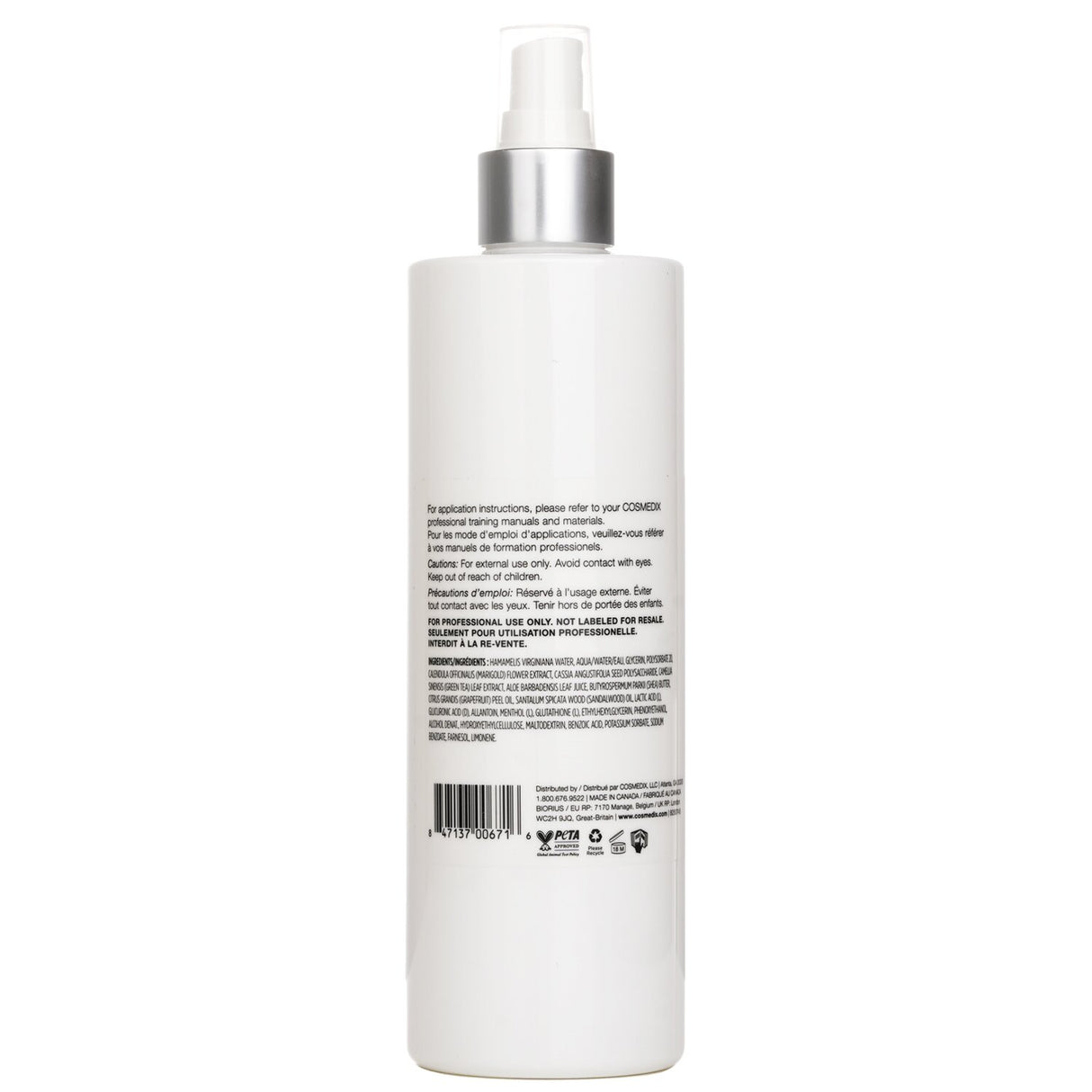 CosMedix Benefit Balance Antioxidant Infused Toning Mist - Salon Size 360ml/12oz