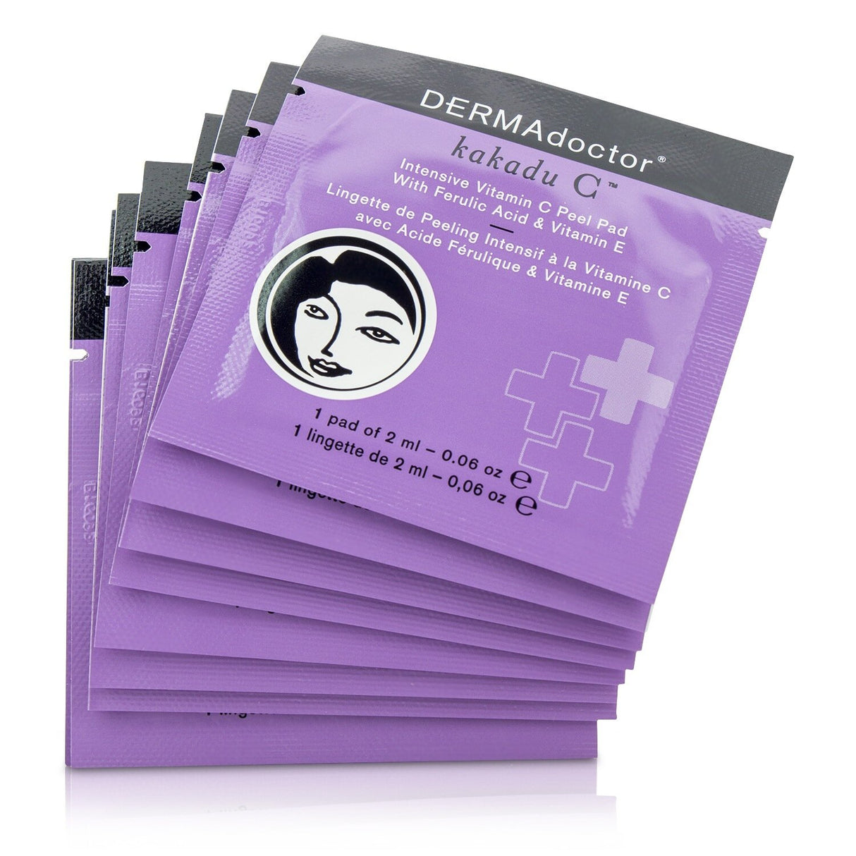 DERMAdoctor Kakadu C Peel Pads: 30 exfoliating pads with Vitamin C, AHAs, and BHAs for brighter, smoother, and healthier skin.