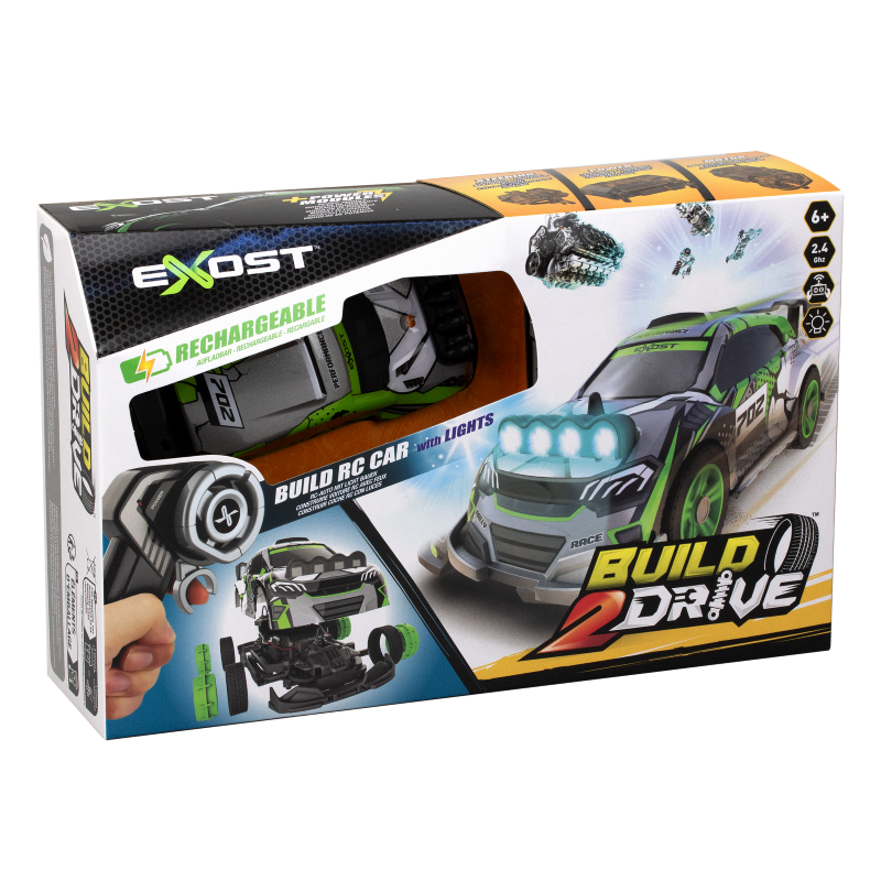 Remote Control Car - SILVERLIT EXOST BUILD 2 DRIVE RALLY SPOTLIGHTS