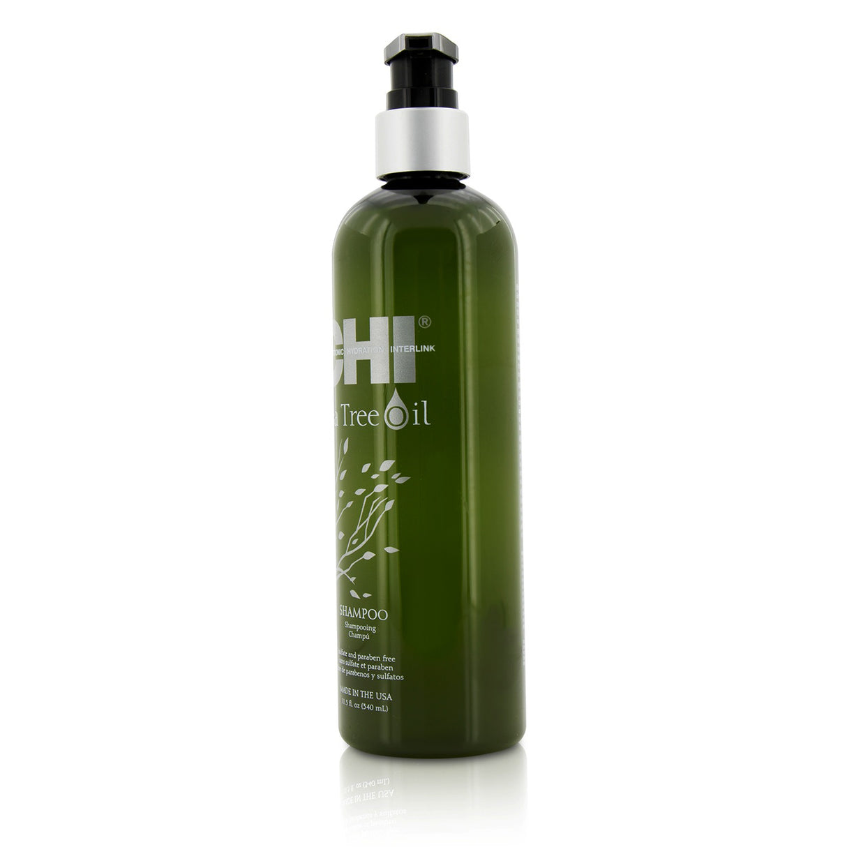 CHI Tea Tree Oil Shampoo 355ml: Refreshing shampoo with Tea Tree Oil, Silk, and Peppermint for clean, shiny, revitalized hair.