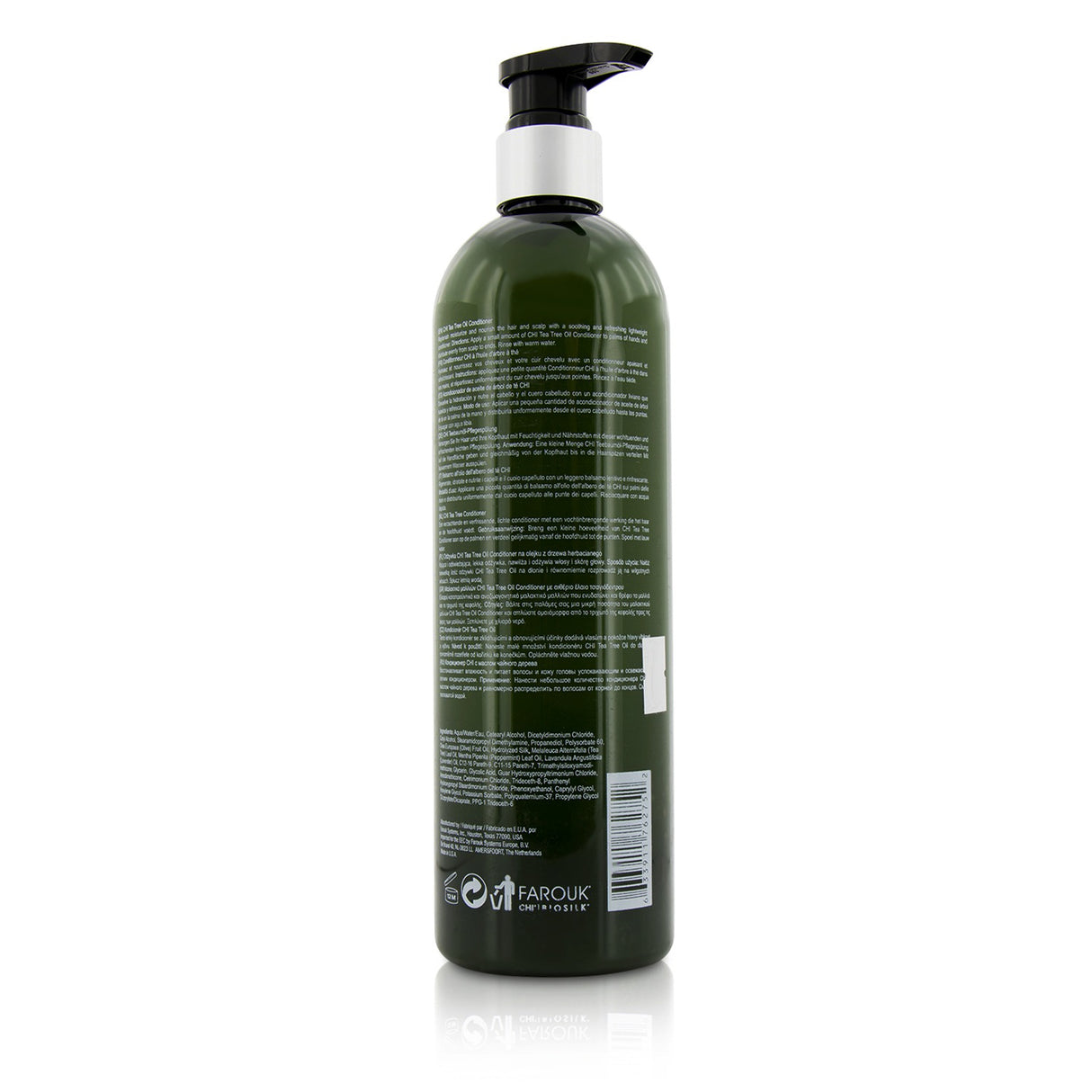 Lightweight CHI Tea Tree Oil Conditioner for healthy, shiny hair; infused with tea tree, silk, peppermint, and chamomile.