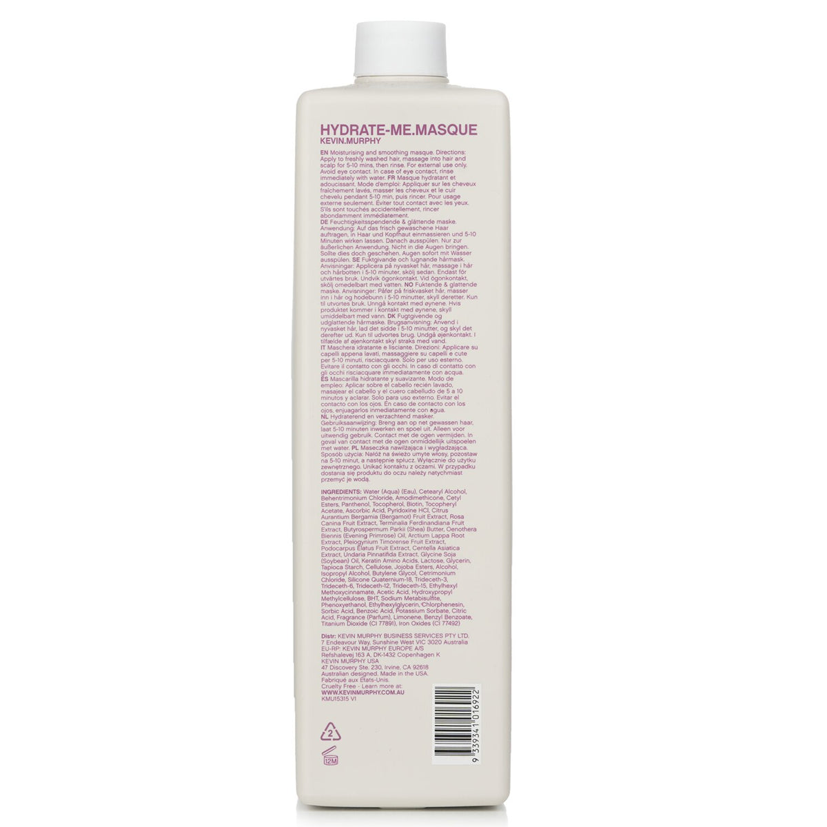 Kevin.Murphy - Hydrate-Me.Masque (Moisturizing and Smoothing Masque - For Frizzy