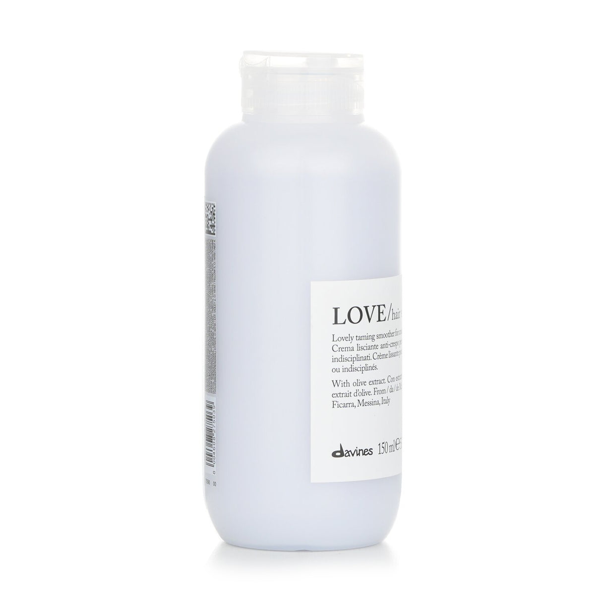 Davines Love Hair Smoother in 150ml, a leave-in treatment for coarse or frizzy hair, enriched with Minuta Olive extract.
